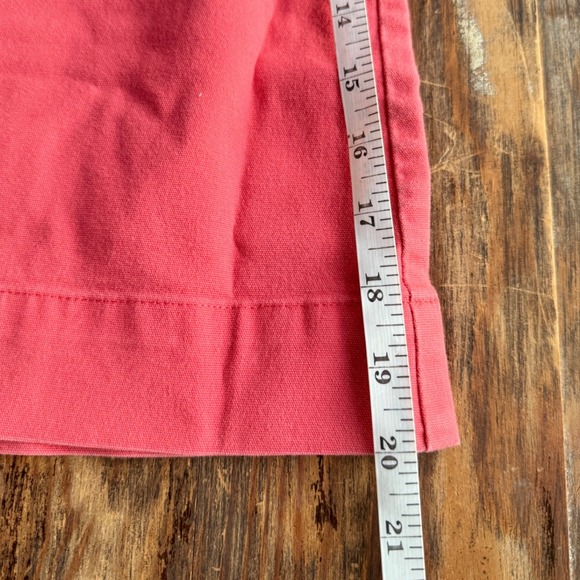 Vintage Talbots Coral Pink Button Up Cotton Stretch Skirt Size 4 - Picture 4 of 6